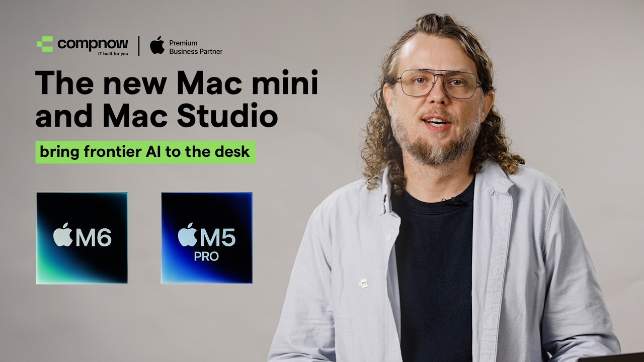 Новые Mac mini и Mac Studio: передовые ИИ-технологии на вашем рабочем столе | CompNow