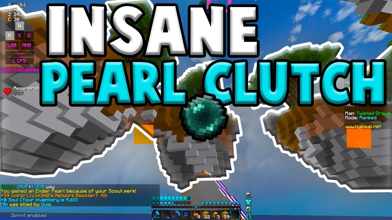 INSANE PEARL CLUTCH | Hypixel Ranked Skywars Elo Series #2