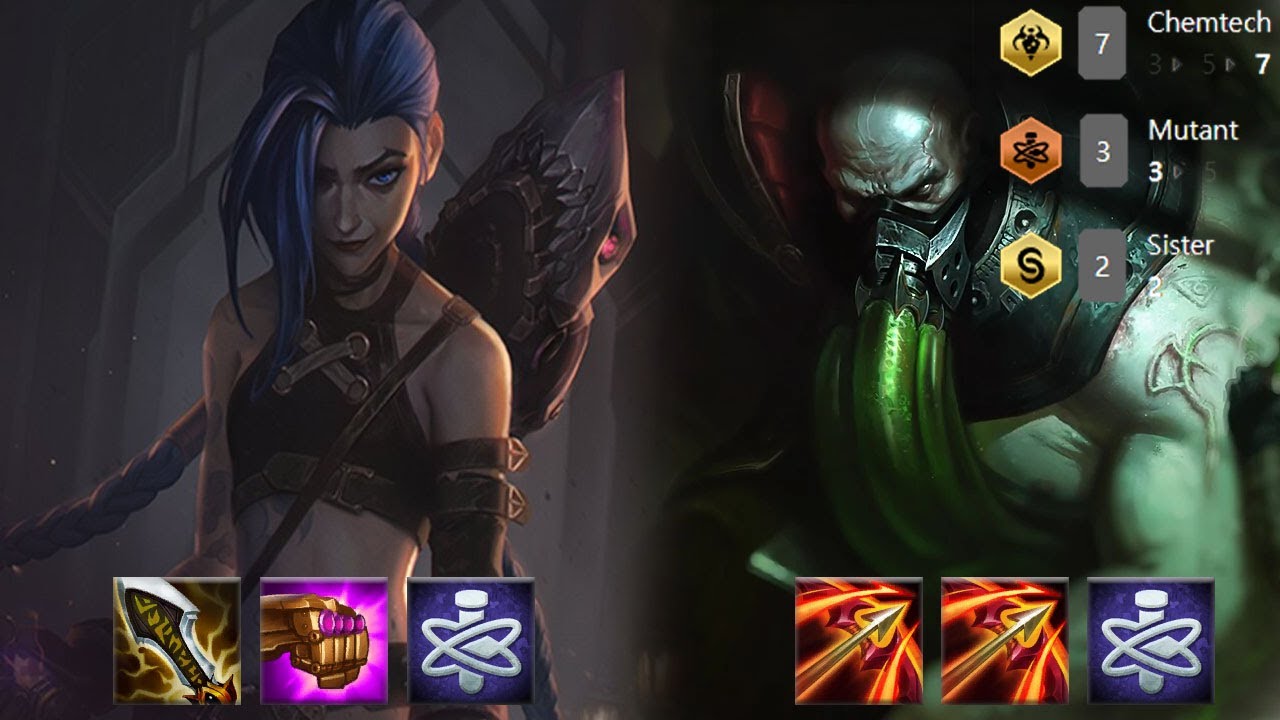 TFT CHEMTECH, MUTANTS and SISTER build, Teamfight tactics set 6