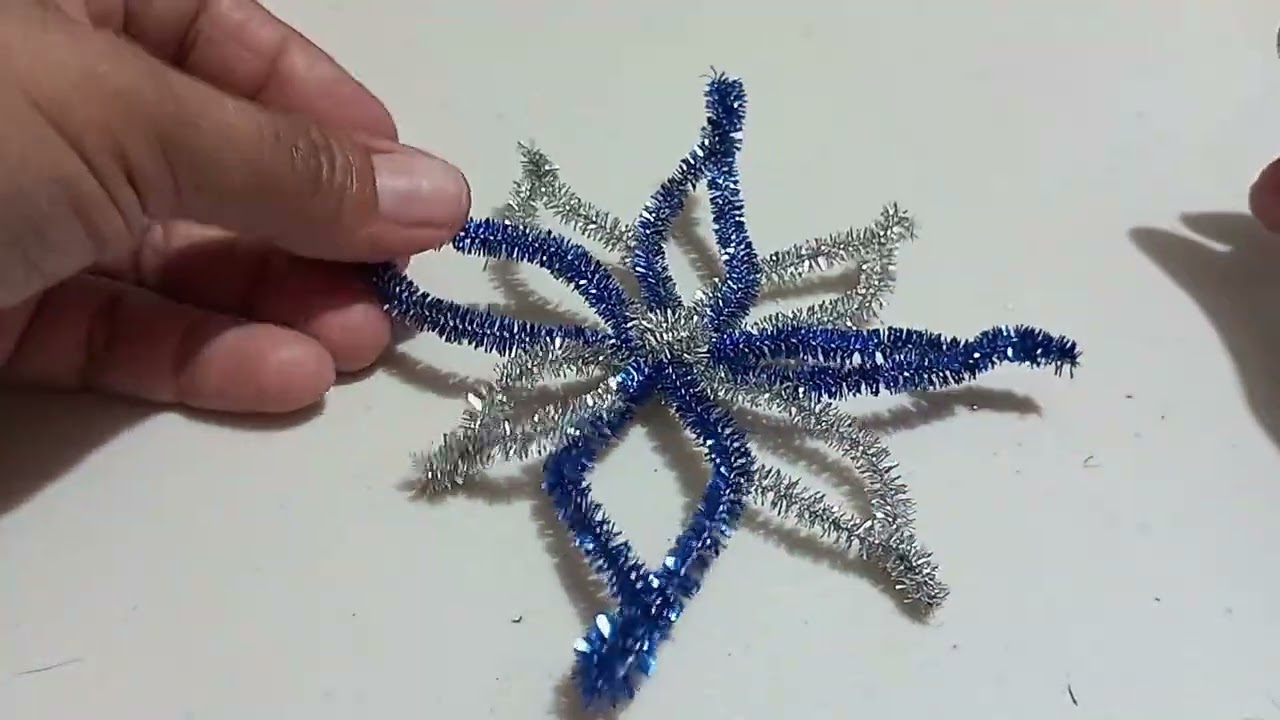 Decoración Navideña con limpiapipas