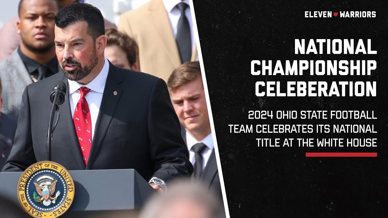Ohio State football celebrates national championship at the White House