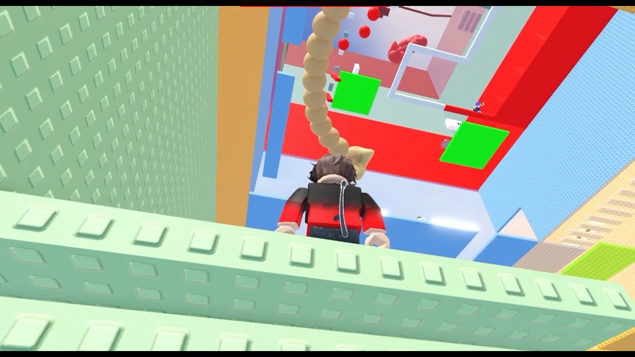 Playing scary troll slap tower hungry worm on Roblox