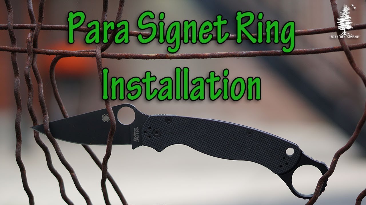 Para Military Signet Ring Installation