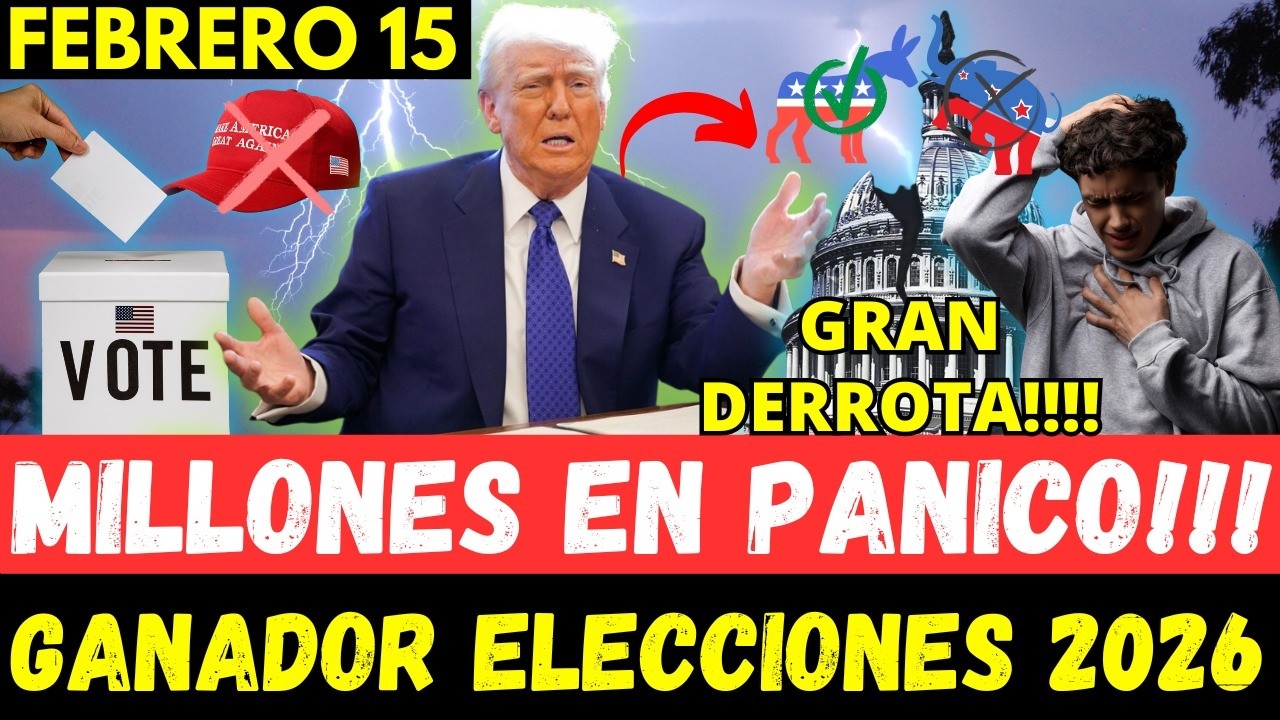 MILLONES EN PANICO!!! GANADOR ELECCIONES 2026