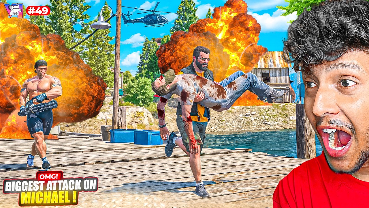 OMG! BIGGEST ATTACK ON MICHAEL in GTA 5 REAL LIFE!😱 #49