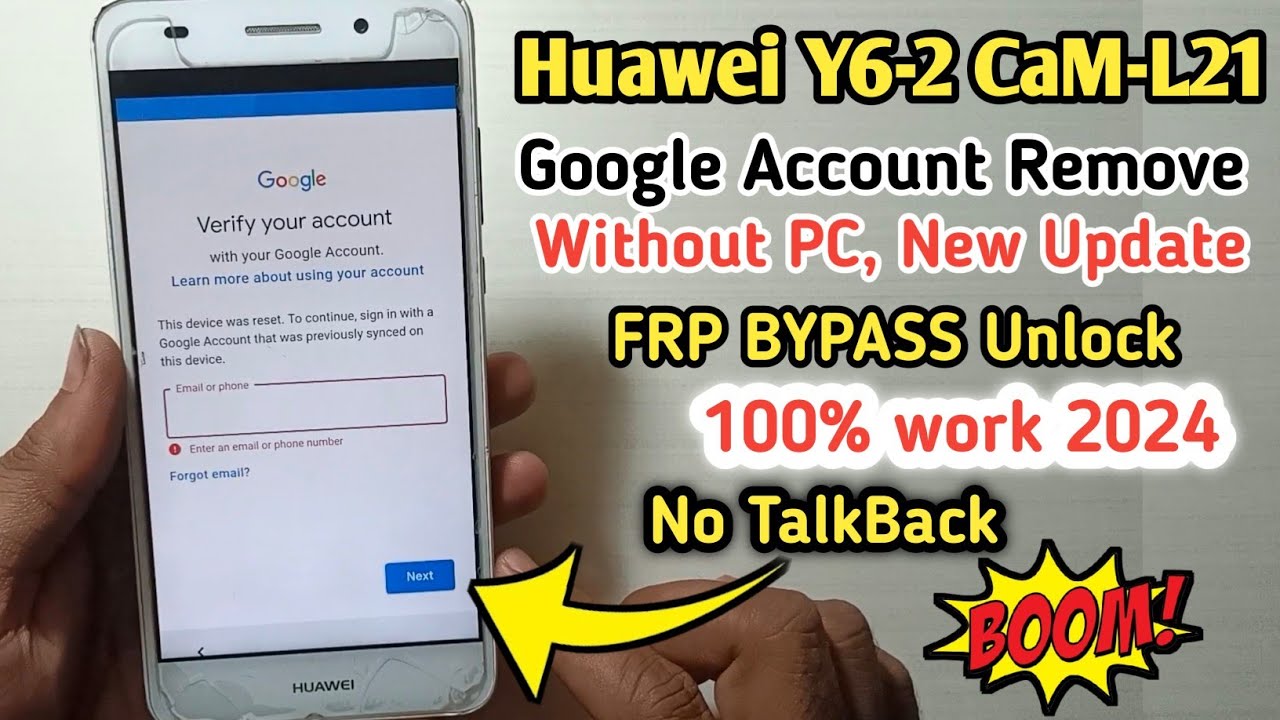 Huawei Y6II CAM-L21 FRP Bypass 2024 | Huawei Y6-2 Google Account Unlock New Update Without PC