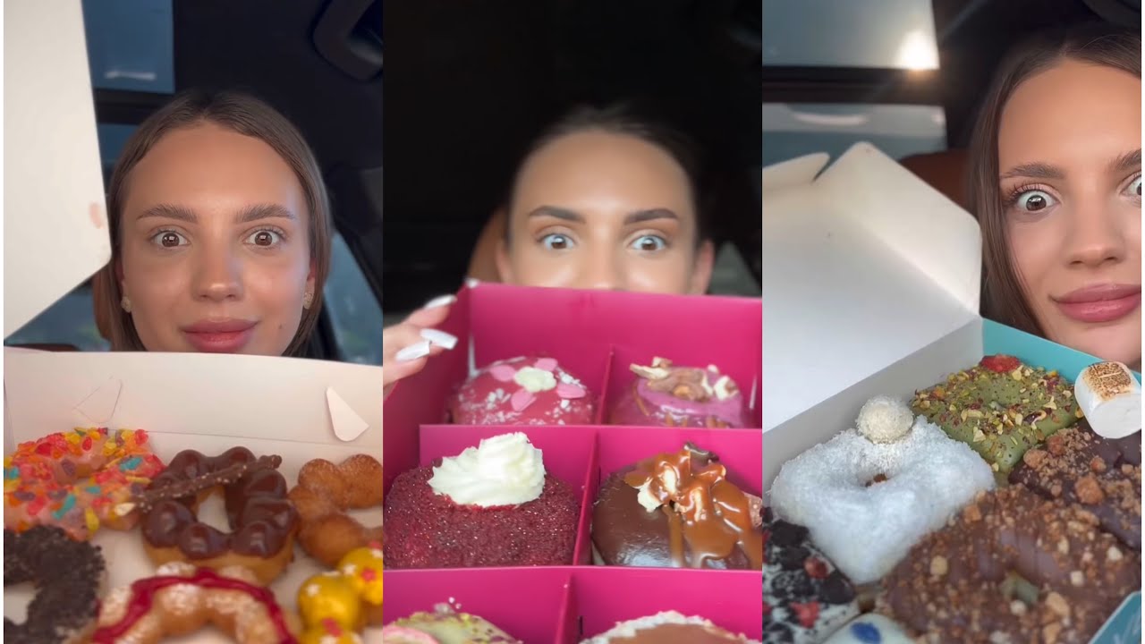 mariavehera257- donuts mukbangs compilation 