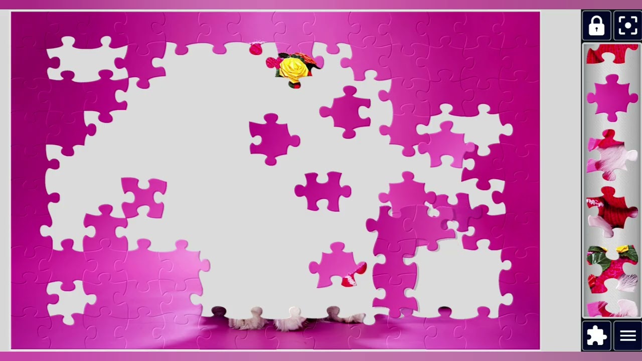 Cat in a pink dress and Hat🩷✨️🧩//jigsaw puzzles Craft🧩//Amazing puzzles Art🧩//puzzles Collection🧩🧩//