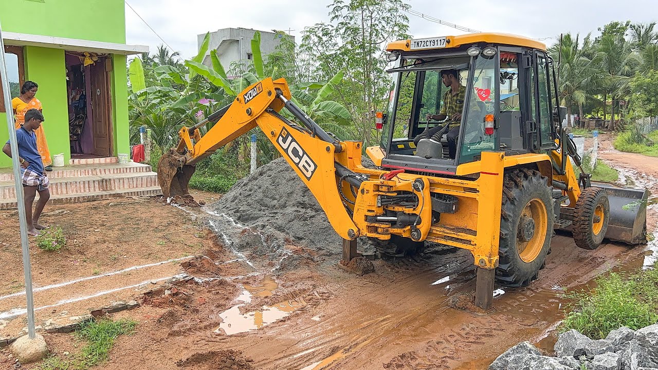 JCB 3DX Bucket change to Extending Old House | JCB | jcb video
