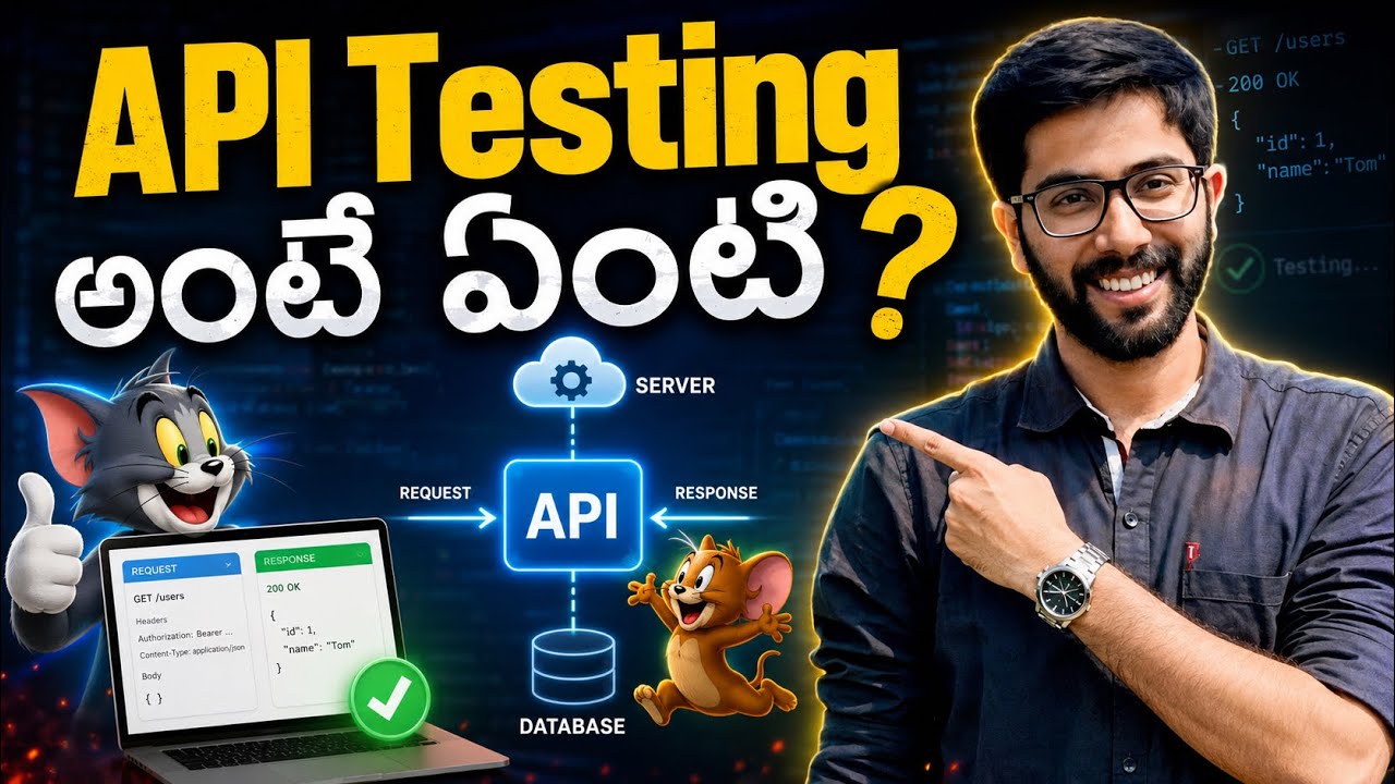API Testing Tutorial for Beginners in Telugu | Vamsi Bhavani