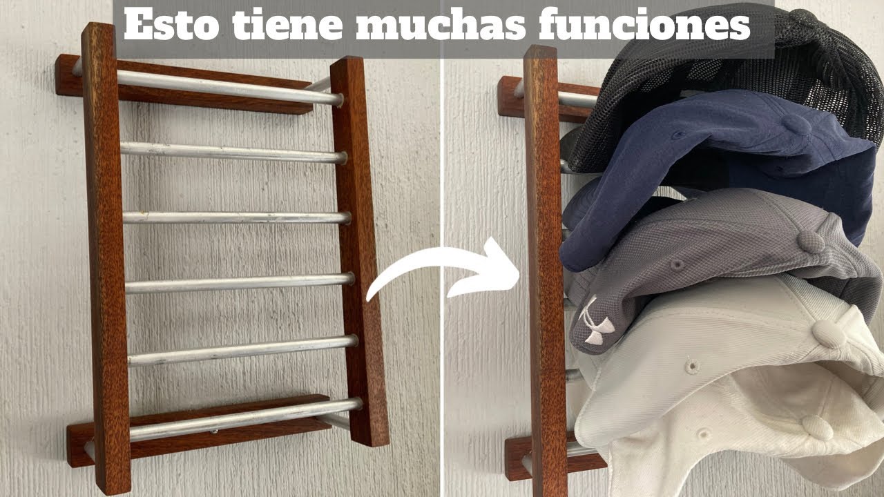 Como hacer un colgador de gorras versátil | Planos disponibles