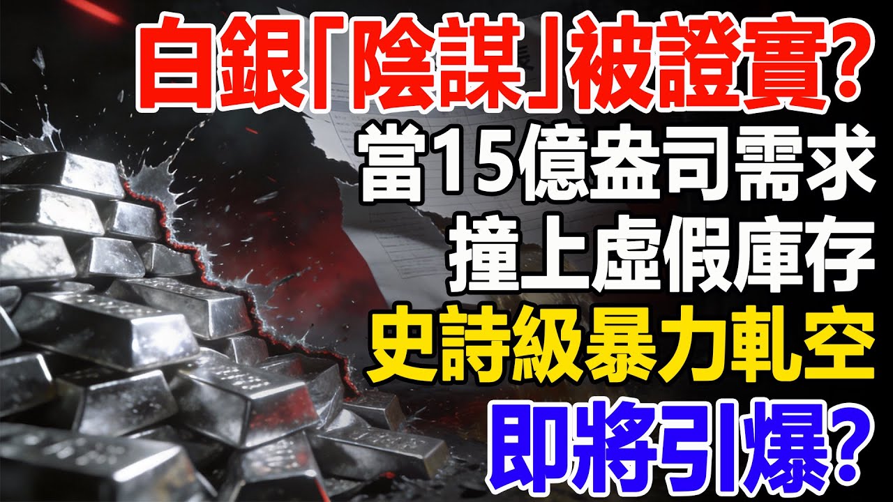白銀「陰謀」被證實！當15億盎司需求撞上虛假庫存，史詩級暴力軋空即將引爆？  