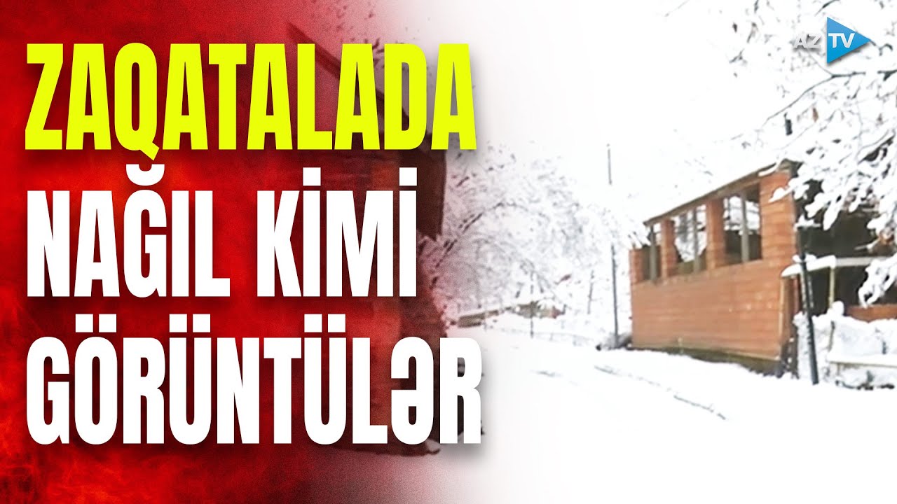 Zaqatala da ağ örpəyə büründü: nağılları xatırladan görüntülər