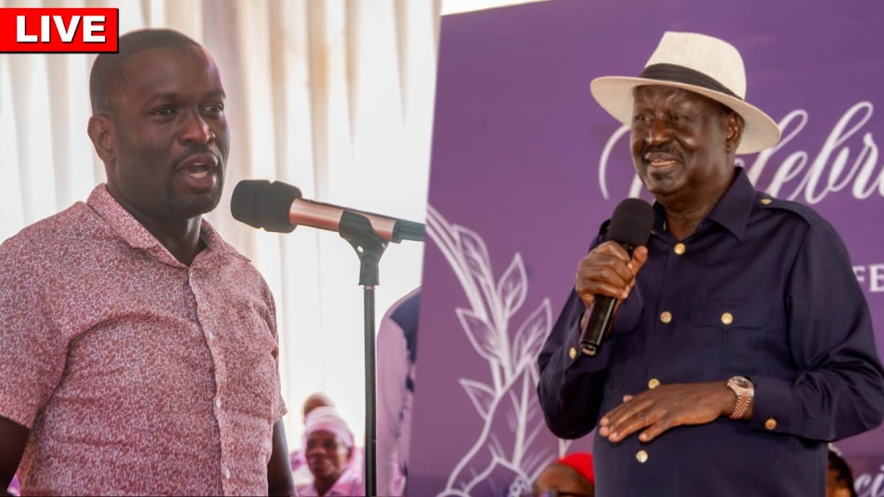 LIVE: Raila Odinga, Sifuna & other leaders in Laikipia for the burial of former MP Mathew Lempurkel