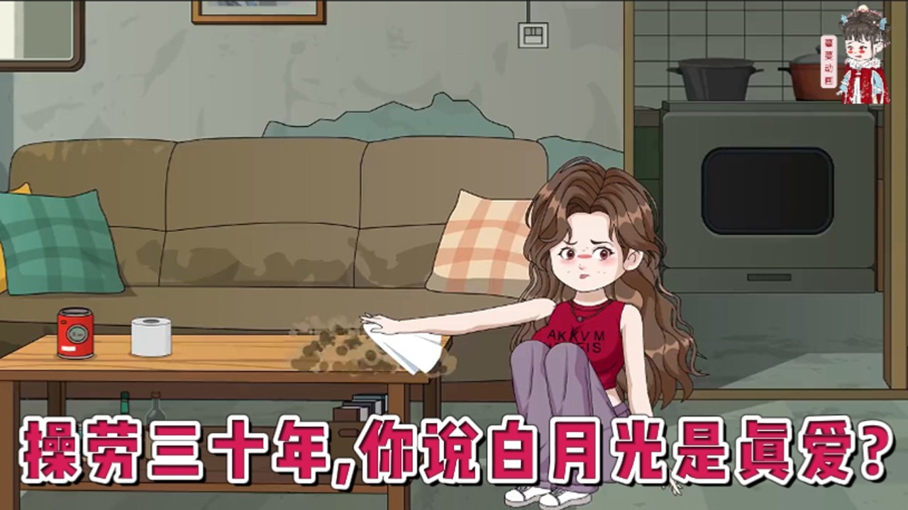 💕现代动画【操劳三十年，你说白月光是真爱？】上辈子当牛做马供养着丈夫的文学梦，伺候身体不好的公婆，替丈夫照顾年幼的弟妹。她却成为了全家人的眼中钉大作家丈夫身上的污点。#蔓蔓动画