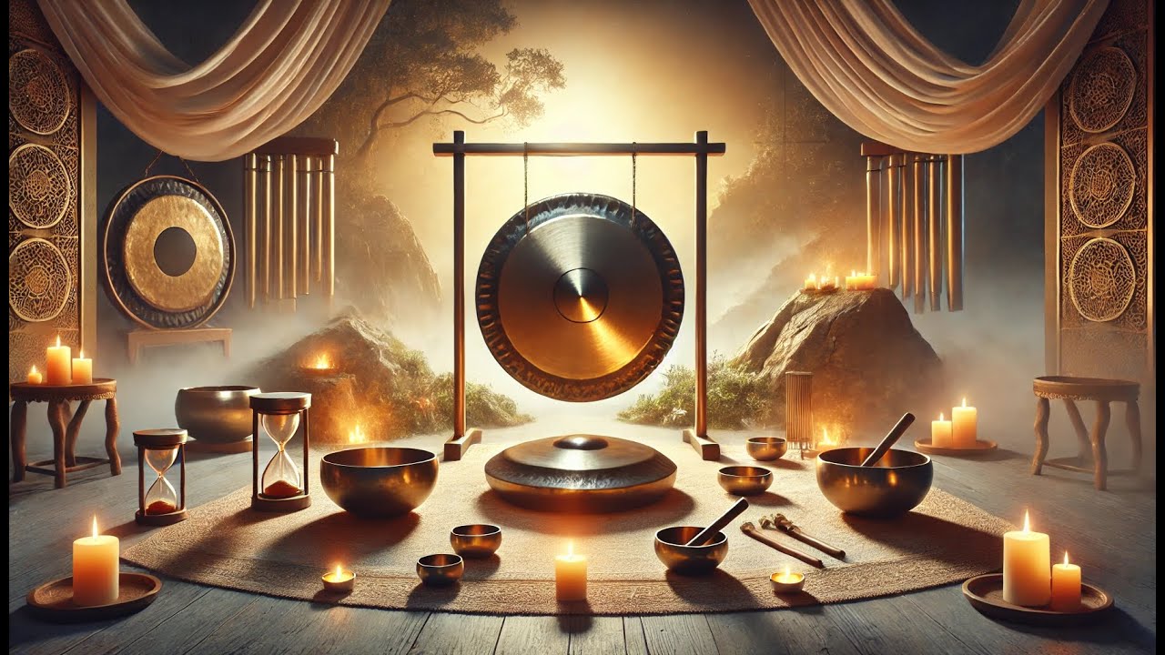 Zdravilna GONG terapija z dodatnimi prijetnimi zvoki / gong therapy