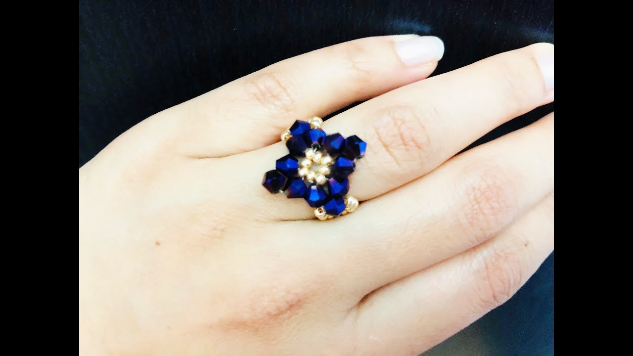 DIY Beaded Ring 💞.Super Easy Tutorial