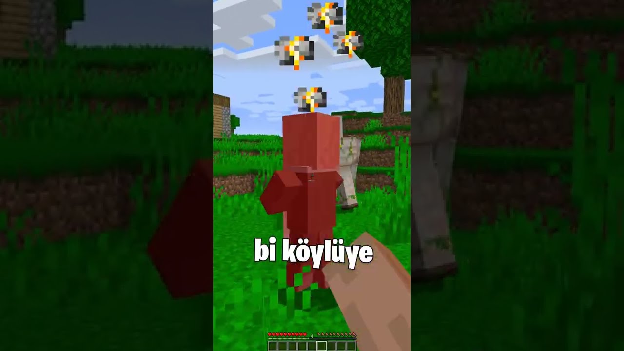 DEMİR GOLEM K&Ouml;YL&Uuml;LERİ NEDEN KORUYOR? - #shorts #minecraft