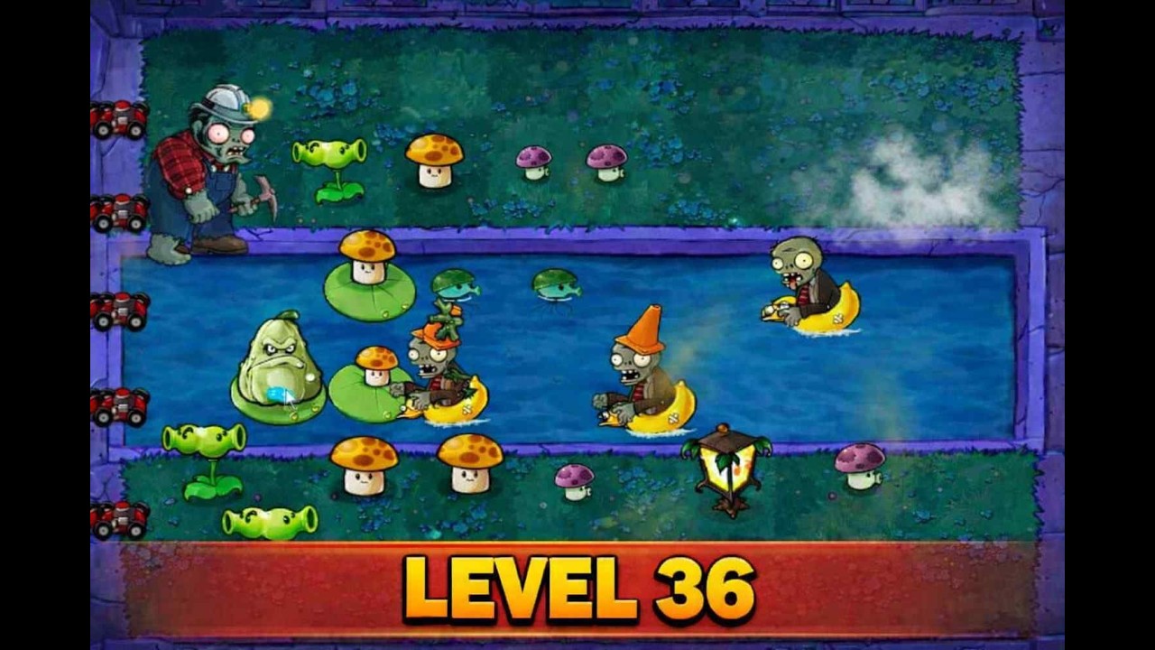 Plants vs Zombies Level 36 Battle 🌻 | Epic Lawn Defense