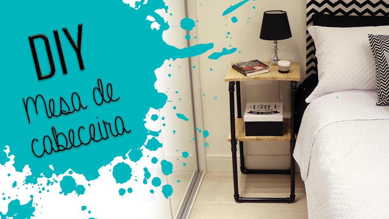 DIY - Mesa de cabeceira usando canos de PVC
