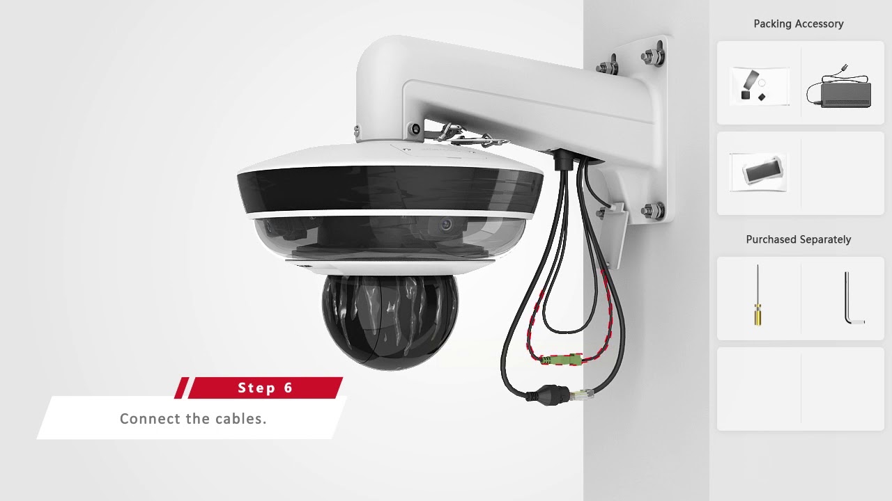 Installing PanoVu Mini Network PTZ Camera – Wall Mounting