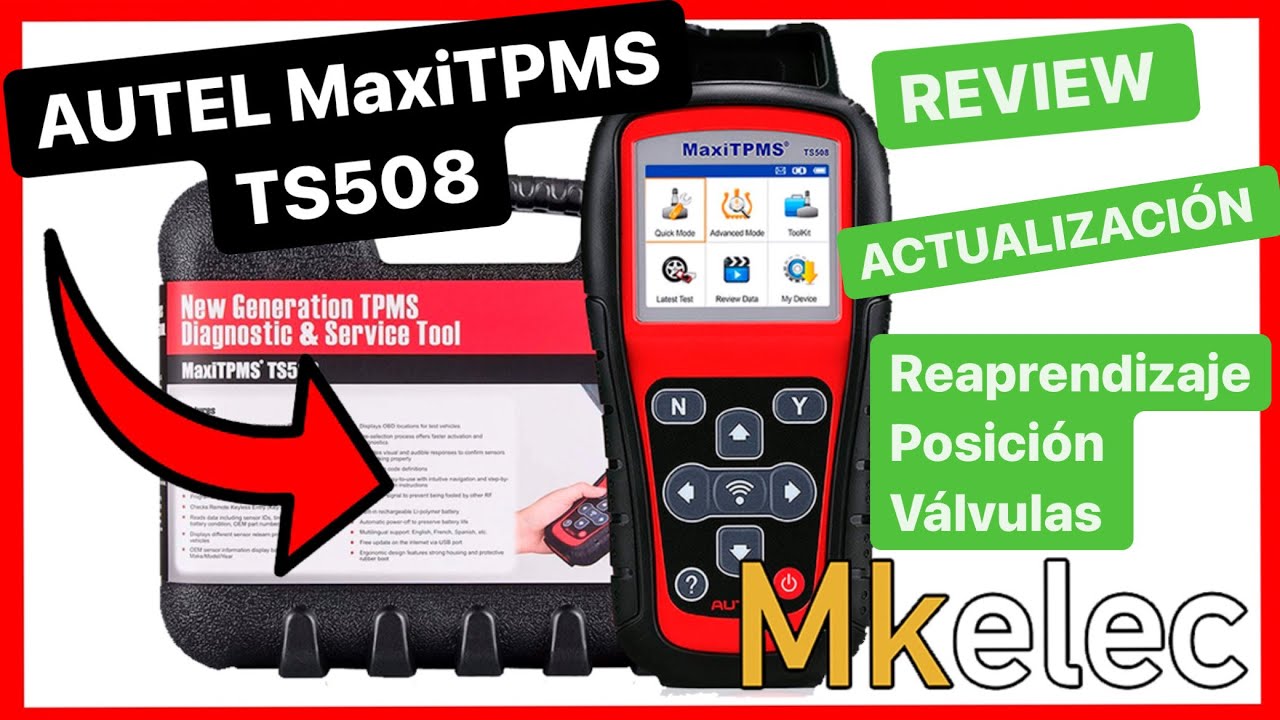 AUTEL MAXITPMS TS508 | REAPRENDIZAJE DE POSICION DE VALVULAS  | OBD2 2022 | REVIEW TALLER NEUMATICOS
