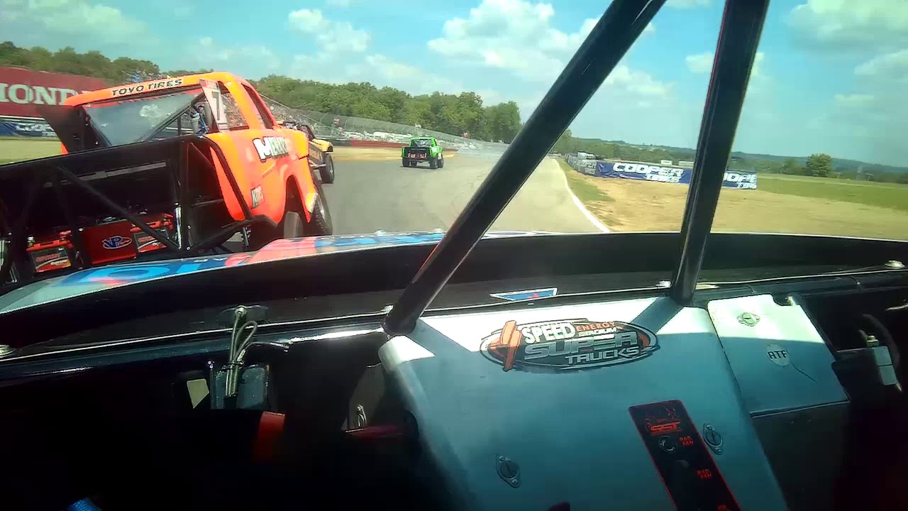 Matt Brabham Visor Cam - 2019 Mid Ohio Race 1 - Stadium SUPER Trucks