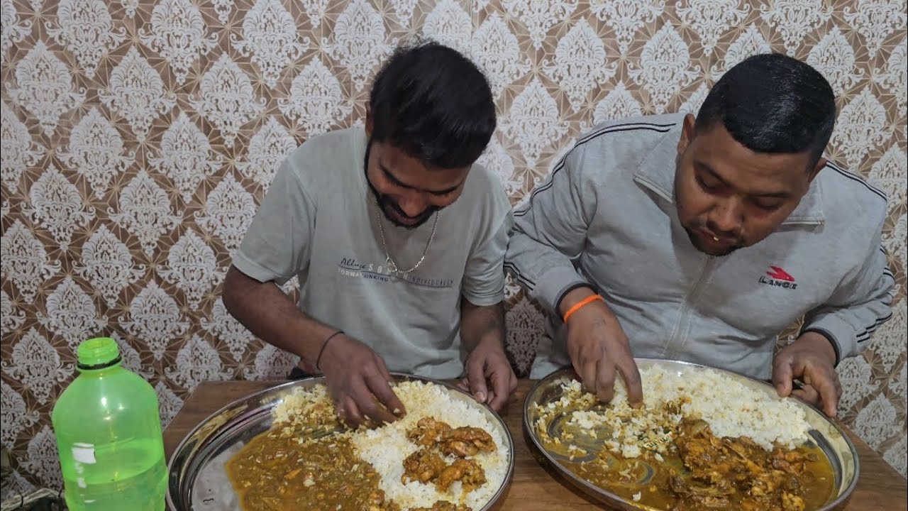 Prakash and Sonu chicken and rice eating challenge Food Eating Challenges Food lhdia 
