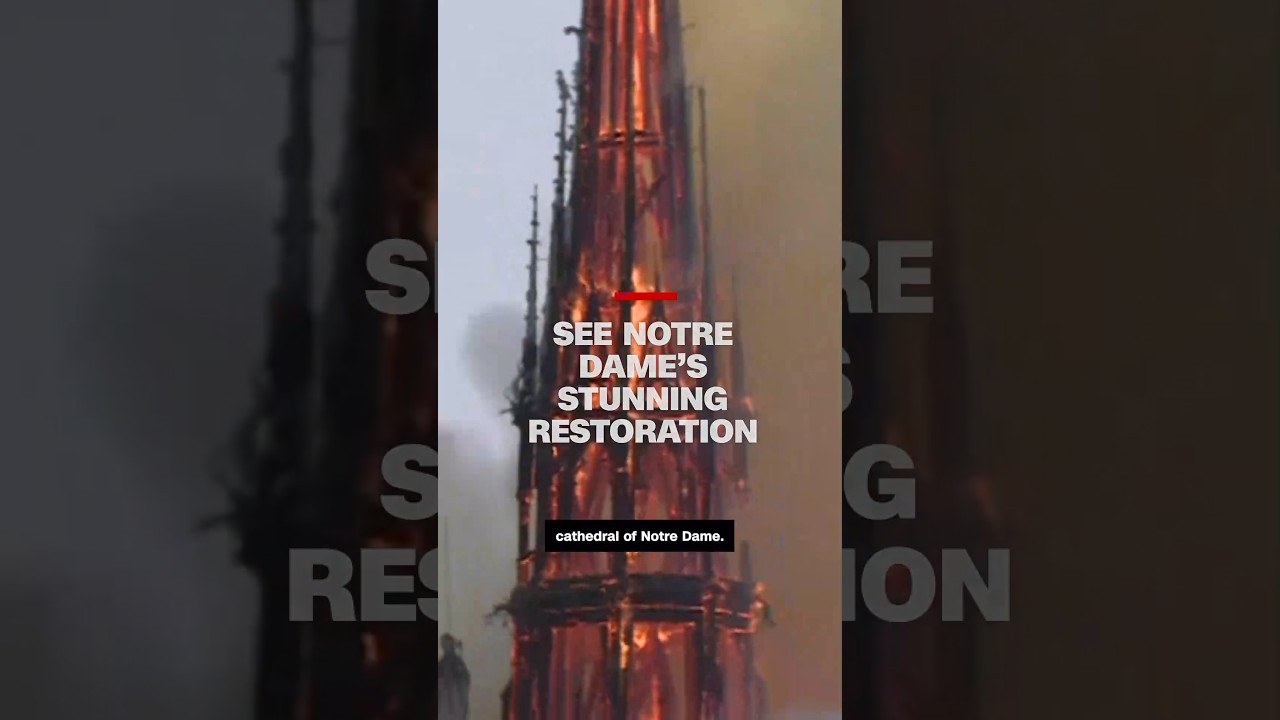 Watch: Notre Dame restoration nearly complete #cnn #news #notredame #france