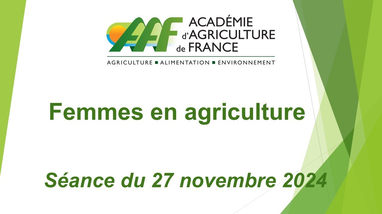 27/11/2024 :  Femmes en agriculture