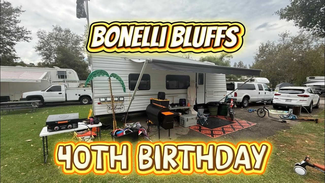 Travel day and camp set up and first day dinner for my 40th birthday August 23, 2025