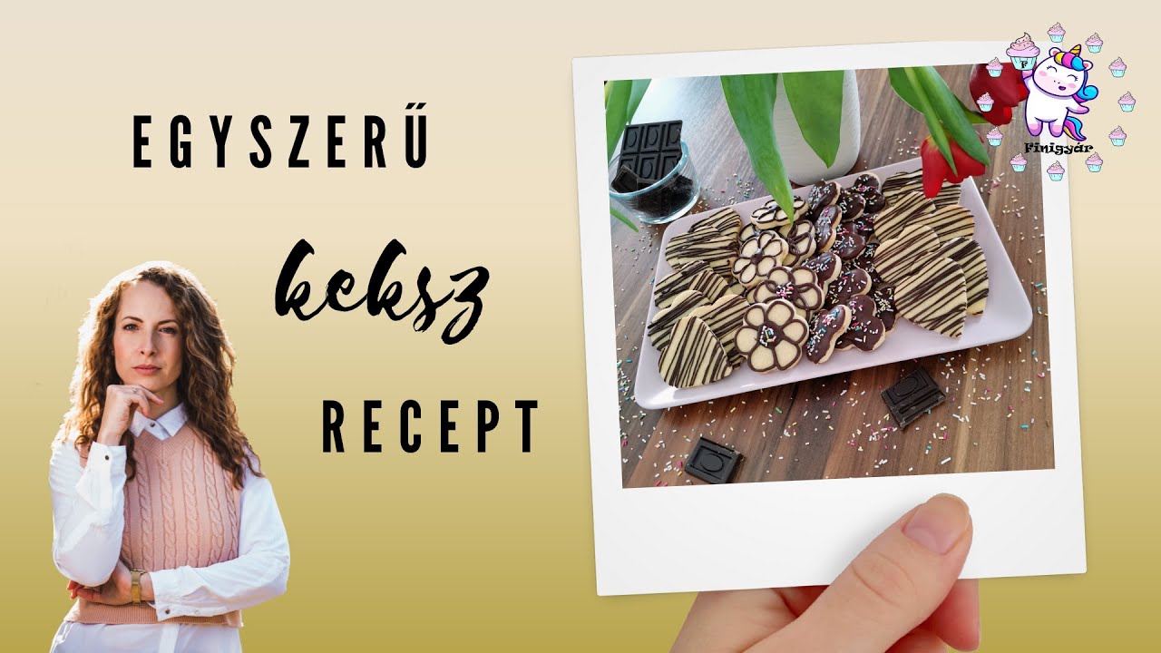 Egyszerű keksz recept + csokoládé díszítés | Finigyár