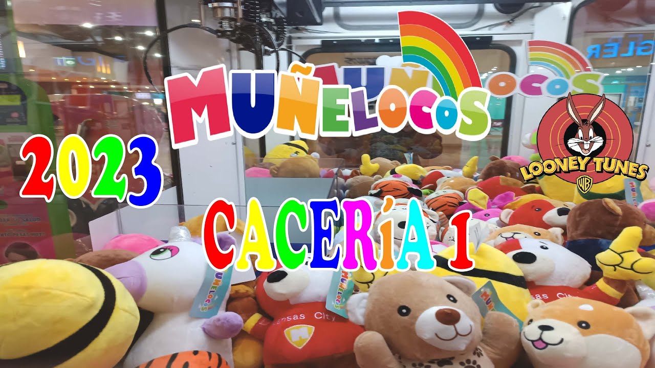 Cacería 1 de Muñelocos 🧸 Primer caceria de Peluches del 2023 🧸 Maquina de garras Looney Tunes Taz
