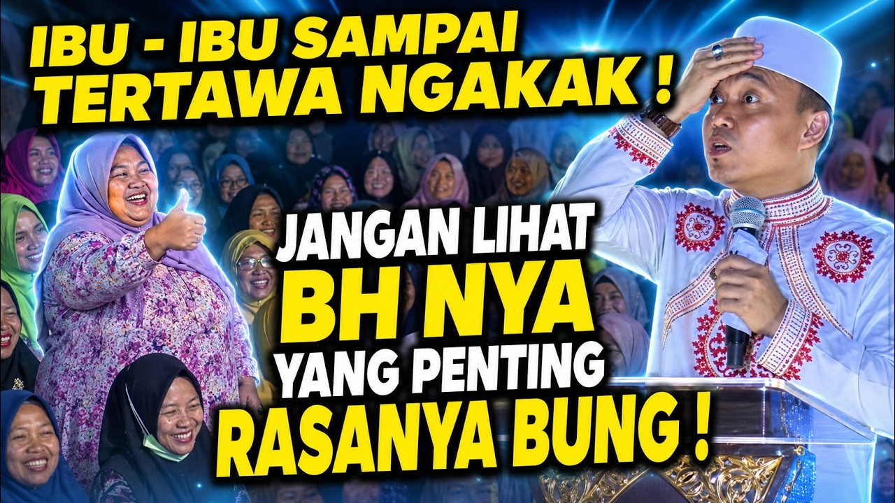JAMAAH IBU - IBU SAMPAI TERTAWA NGAKAK | CERAMAH LUCU USTADZ DAS'AD LATIF TERBARU