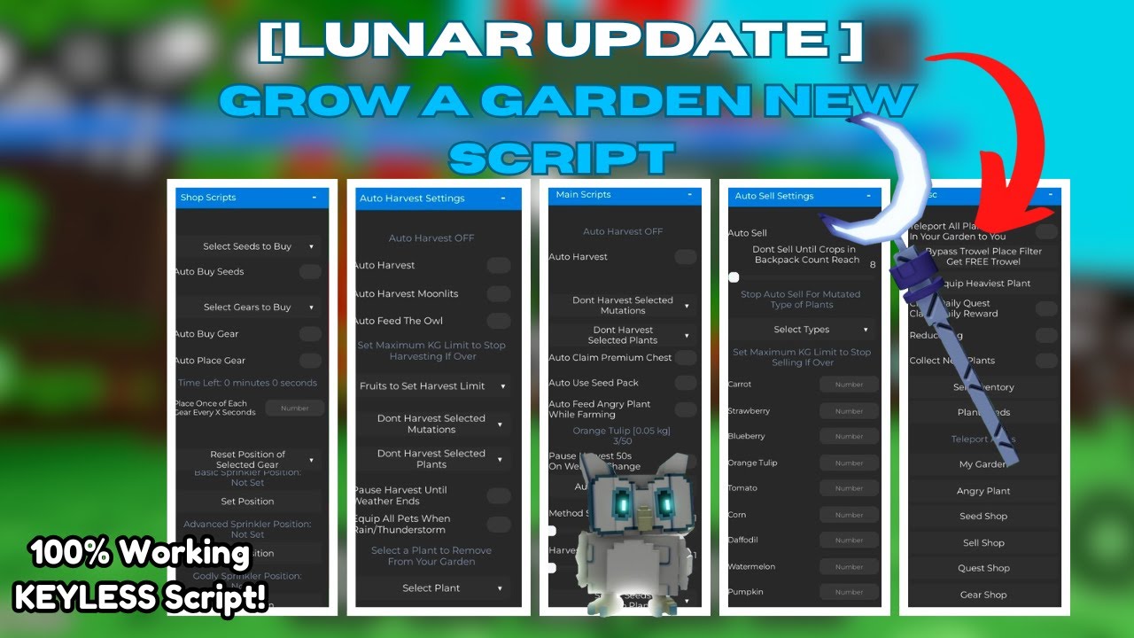[Lunar Update] Grow a Garden Dupe Script – Auto Farming, Instant Pet Hatch & Duplication – Keyless