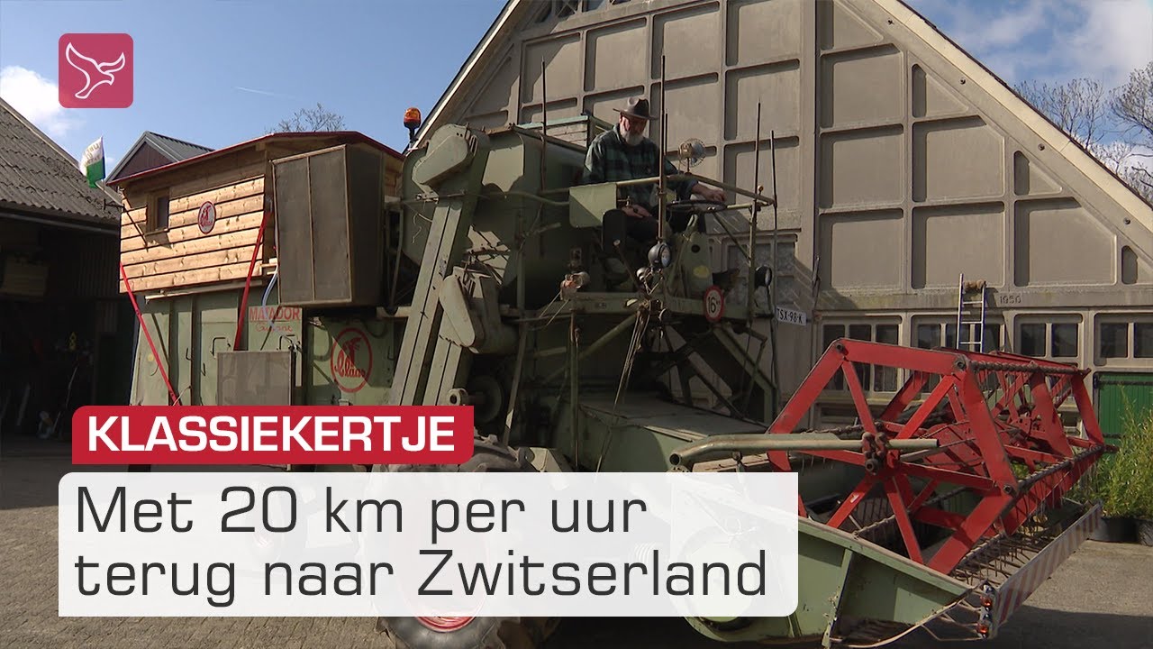 Zwitser koopt in Emmeloord oude maaidorsmachine | Omroep Flevoland