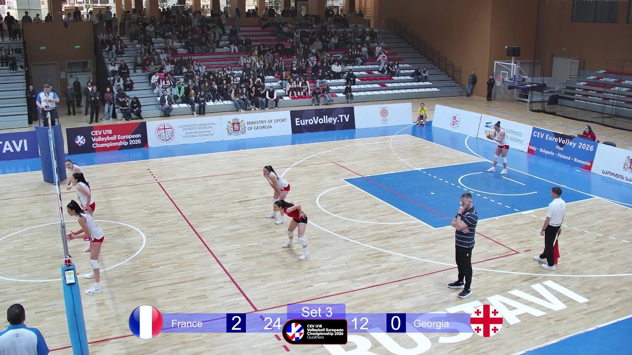 France - Georgia | CEV U18 Volleyball European Championship 2026 | Qualifiers