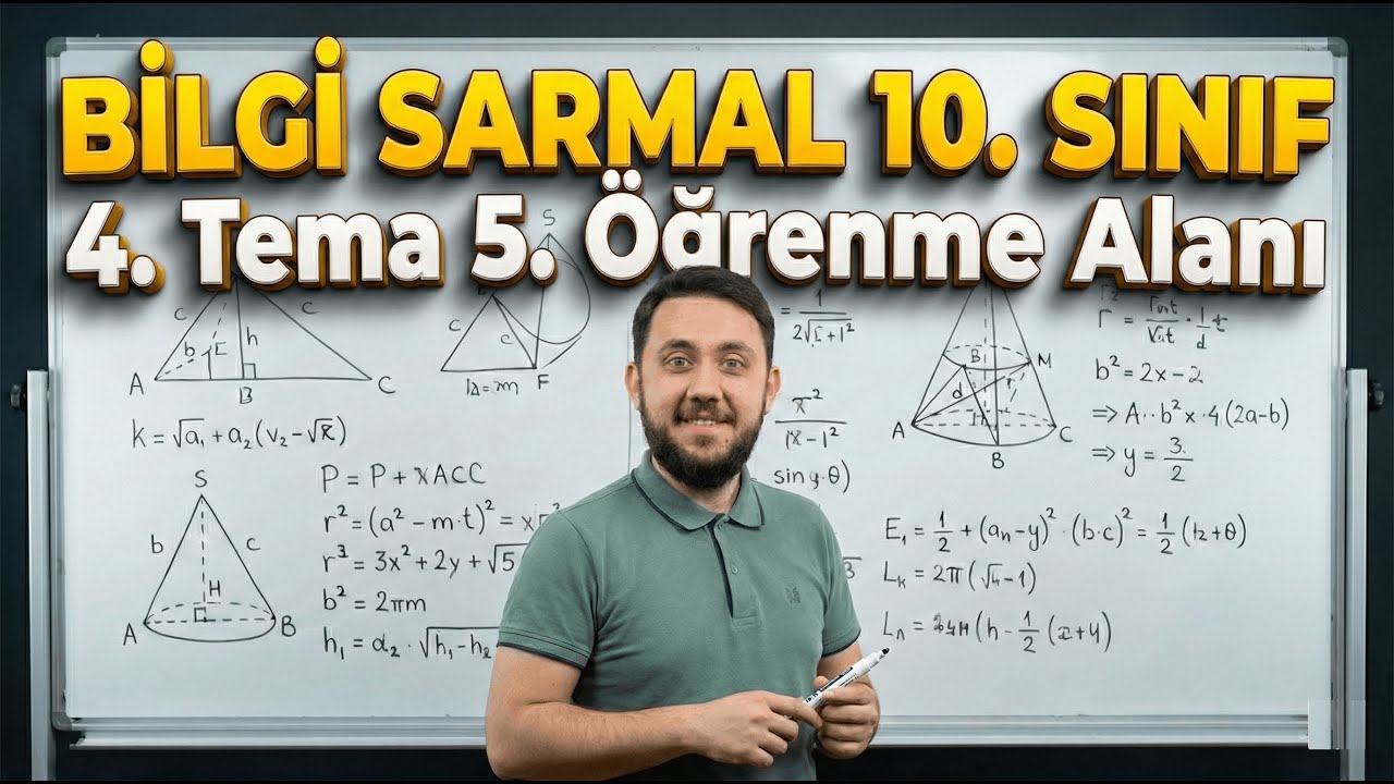 2025-26 Bilgi Sarmal 10. Sınıf Matematik | 4. Tema 5. Öğrenme Alanı (syf 204-205)