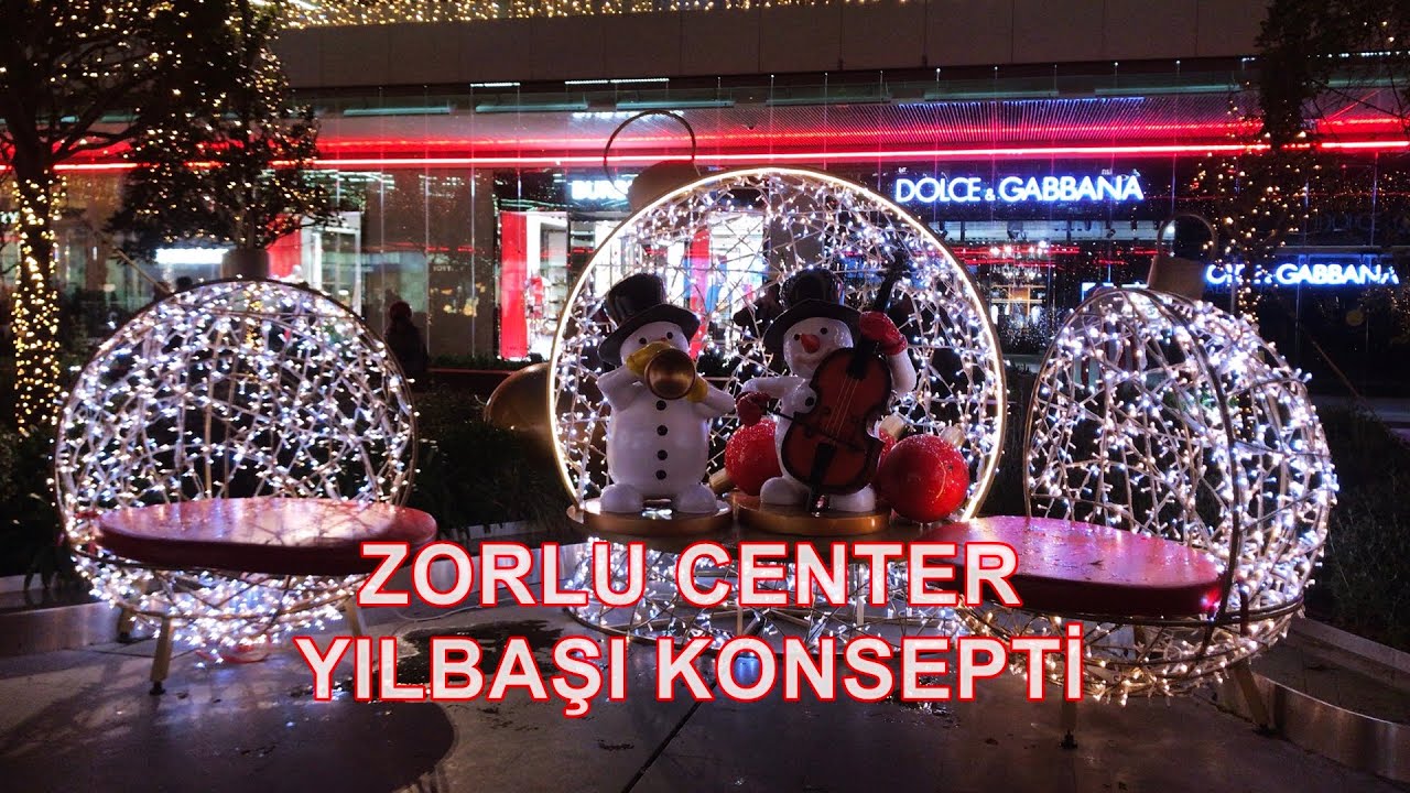 Adım Adım Şehir | Zorlu Center Yılbaşı Konsepti | 4K Işıklar & Dekorlar