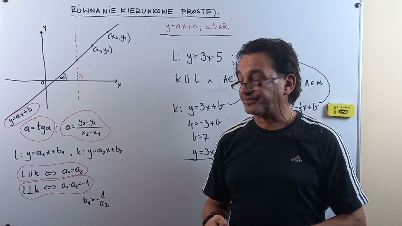 Równanie kierunkowe prostej.