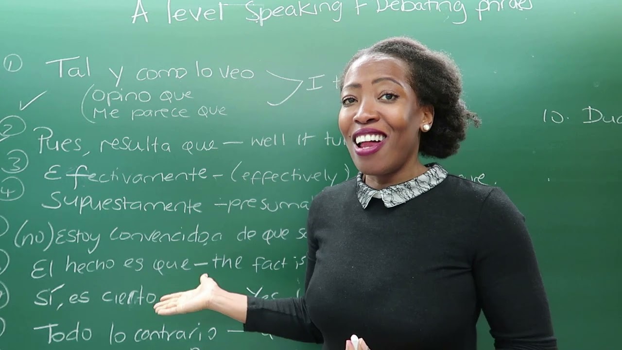 A level Spanish Speaking exam phrases & words