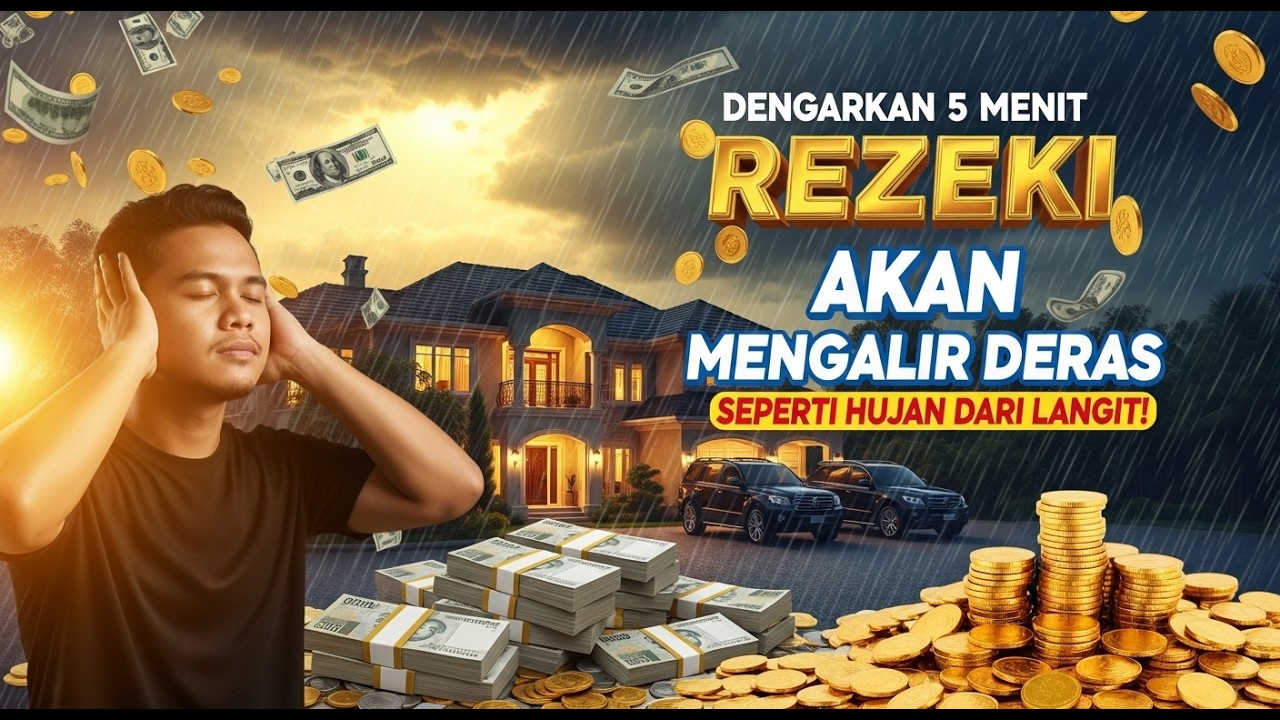 Dengarkan 5 menit, Rezeki akan Mengalir deras seperti Hujan turun dari langit.