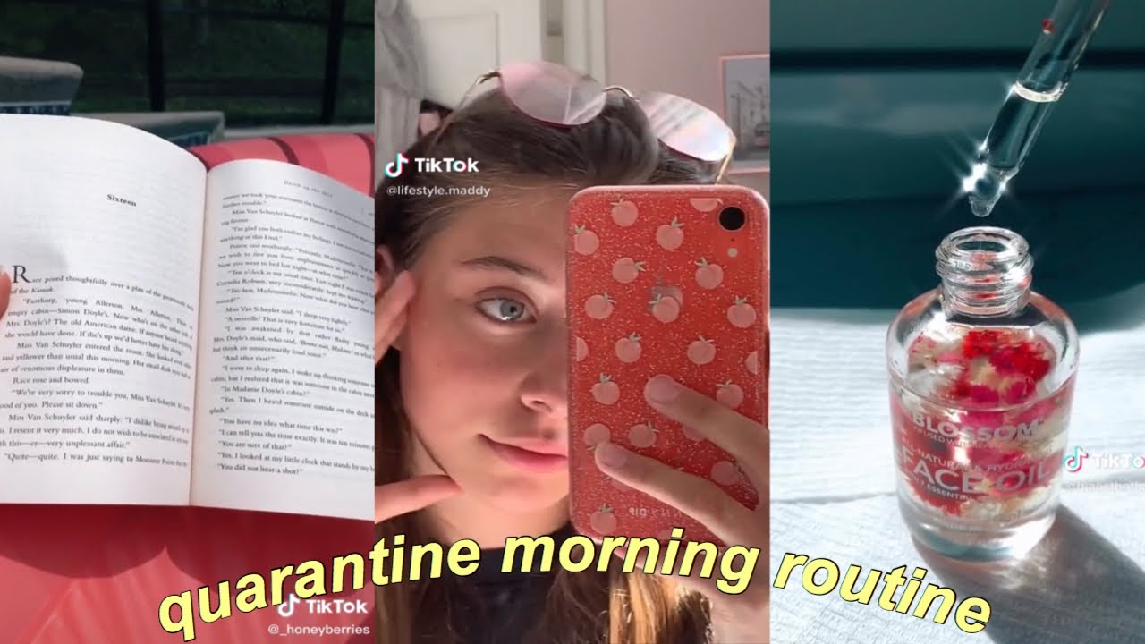 ☼ quarantine morning routine ☼ AESTHETIC tiktok videos