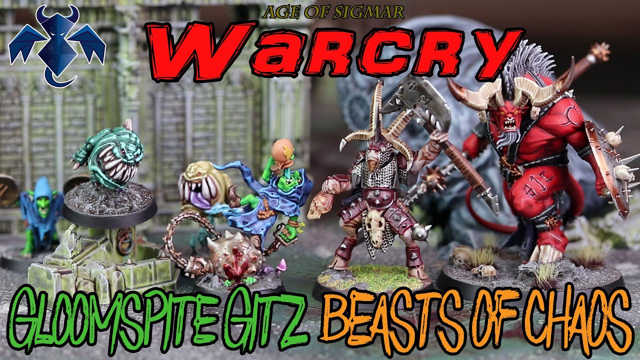 Age of Sigmar: Warcry- Gloomspite Gitz vs. Beasts of Chaos