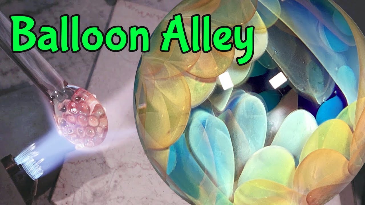Lampworking Demo of a Vortex Marble with Bill Grout / Balloon Alley / Episode #92