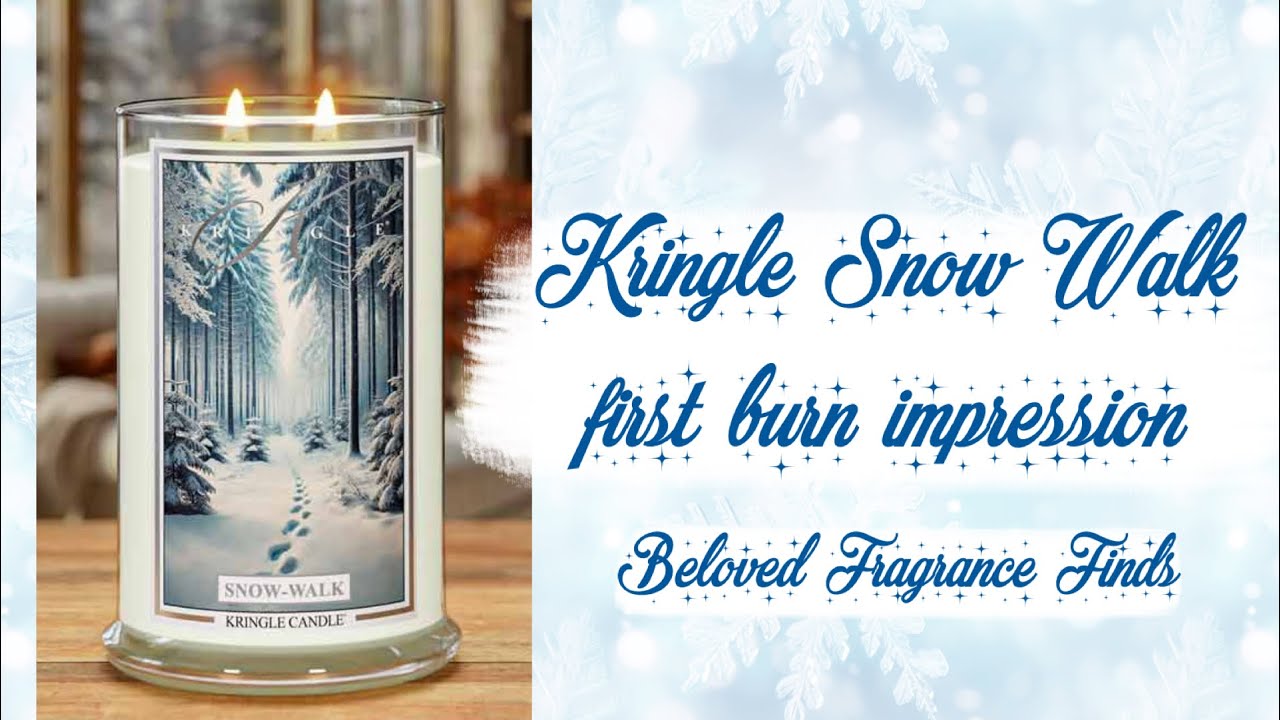 Kringle Candle Snow Walk | First Burn Impression ❄️☃️
