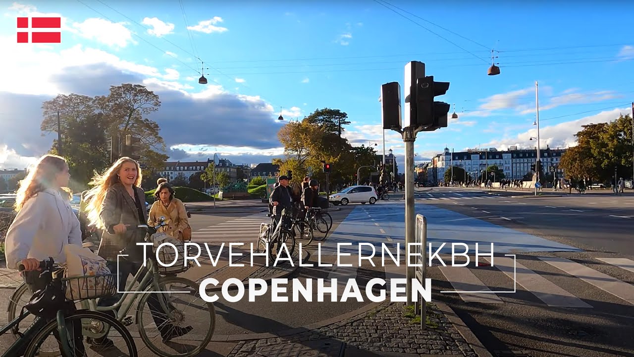 Copenhagen Glass Market (TorvehallerneKBH) Walking Tour [Fall 2022][4K]
