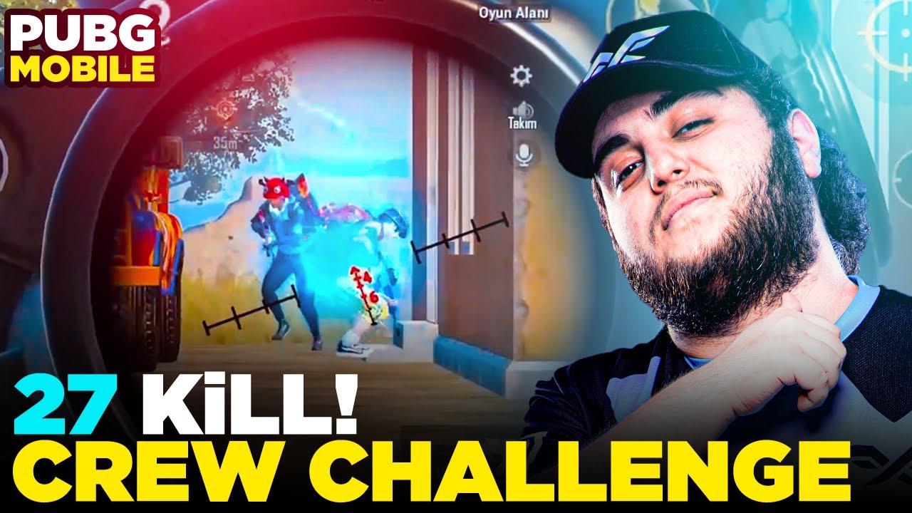 RÜYA TAKIMLA CREW CHALLENGE! 27 KİLL! w/ @LutzYT @kecthpm @Soullesstr #pubgmobile