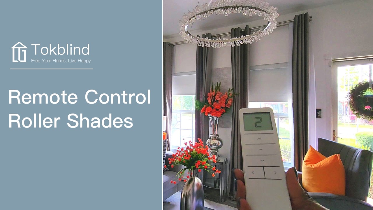 Tokblind Motorized Remote Control Roller Shade