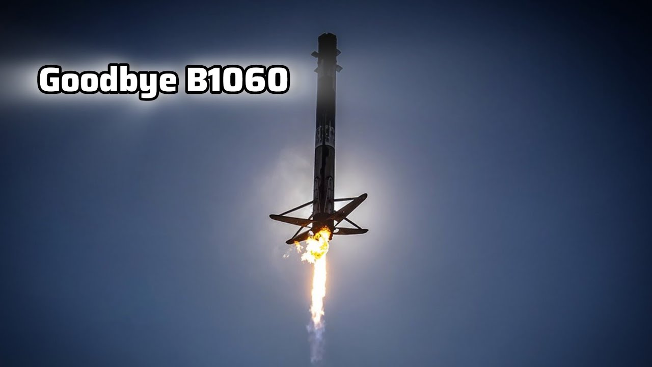 Goodbye B1060  #SpaceX #BoosterB1060 #Falcon9